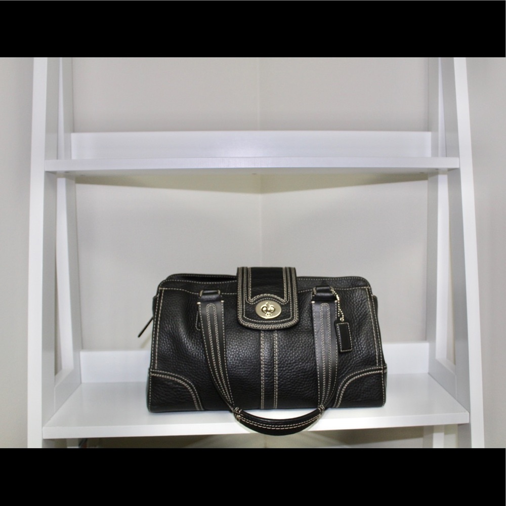 Coach Black Hamilton Satchel F13961